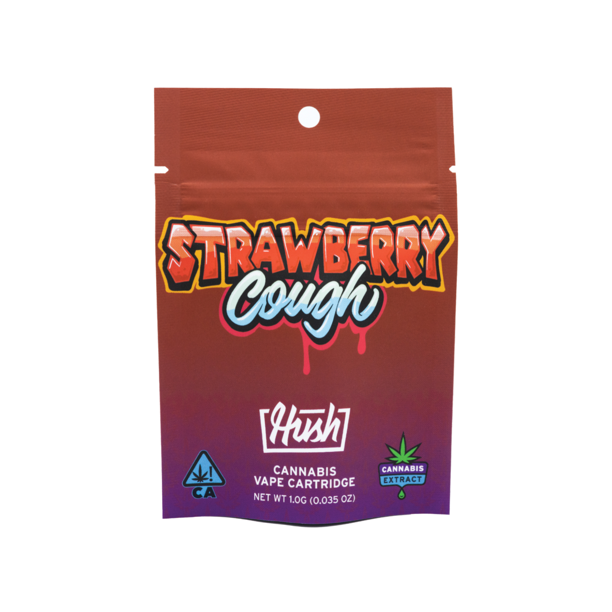 Photograph of product: Hush - Disposable - Strawberry Cough - 1G