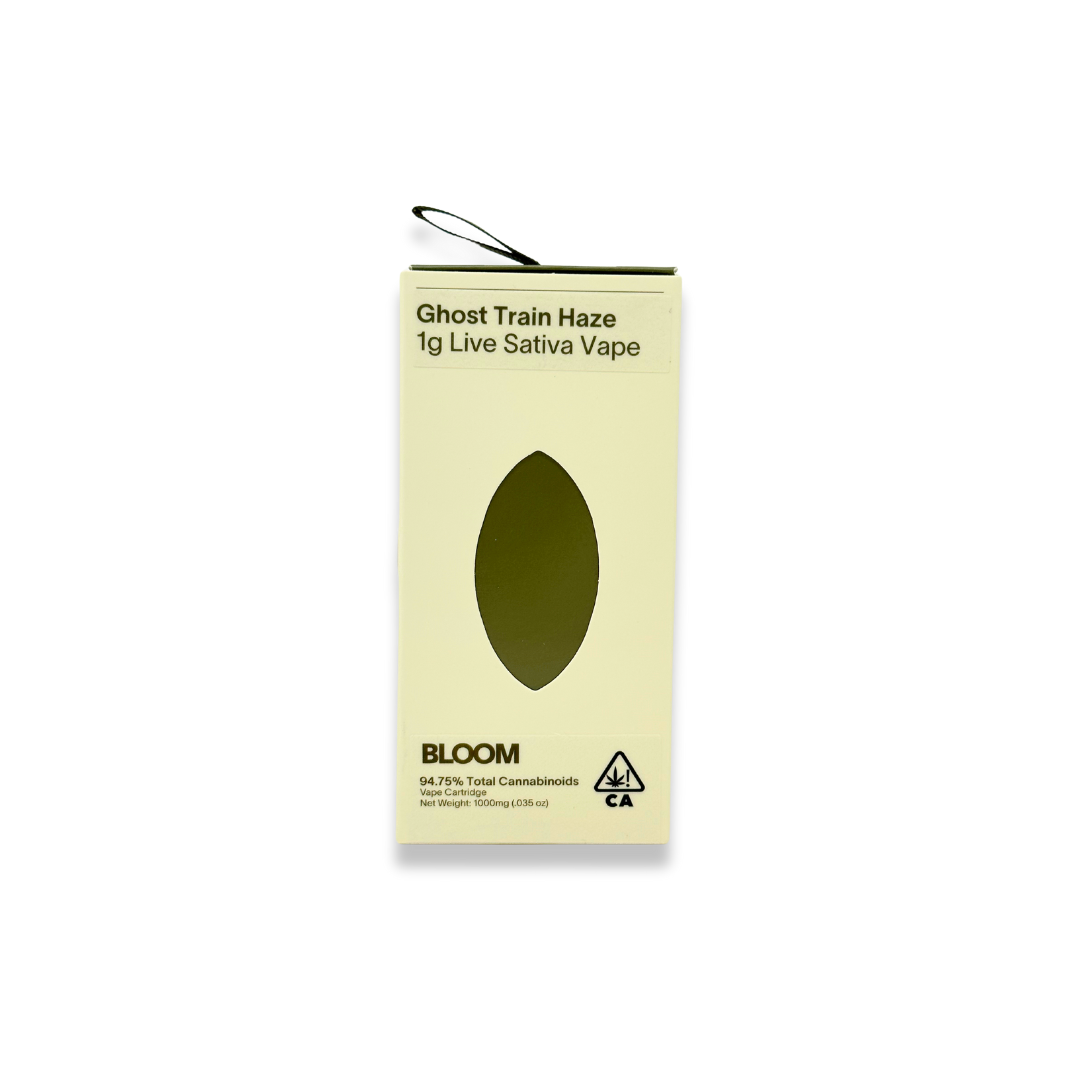 Photograph of product: Bloom - Live Resin - Ghost Train Haze S - Vape Carts - 1.0g