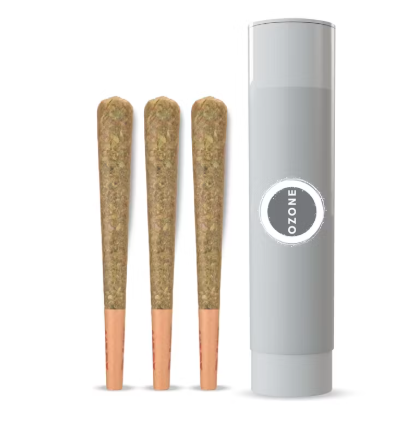Photograph of product: OZONE MANDARIN Z 3PK PRE-ROLLS 1.5G