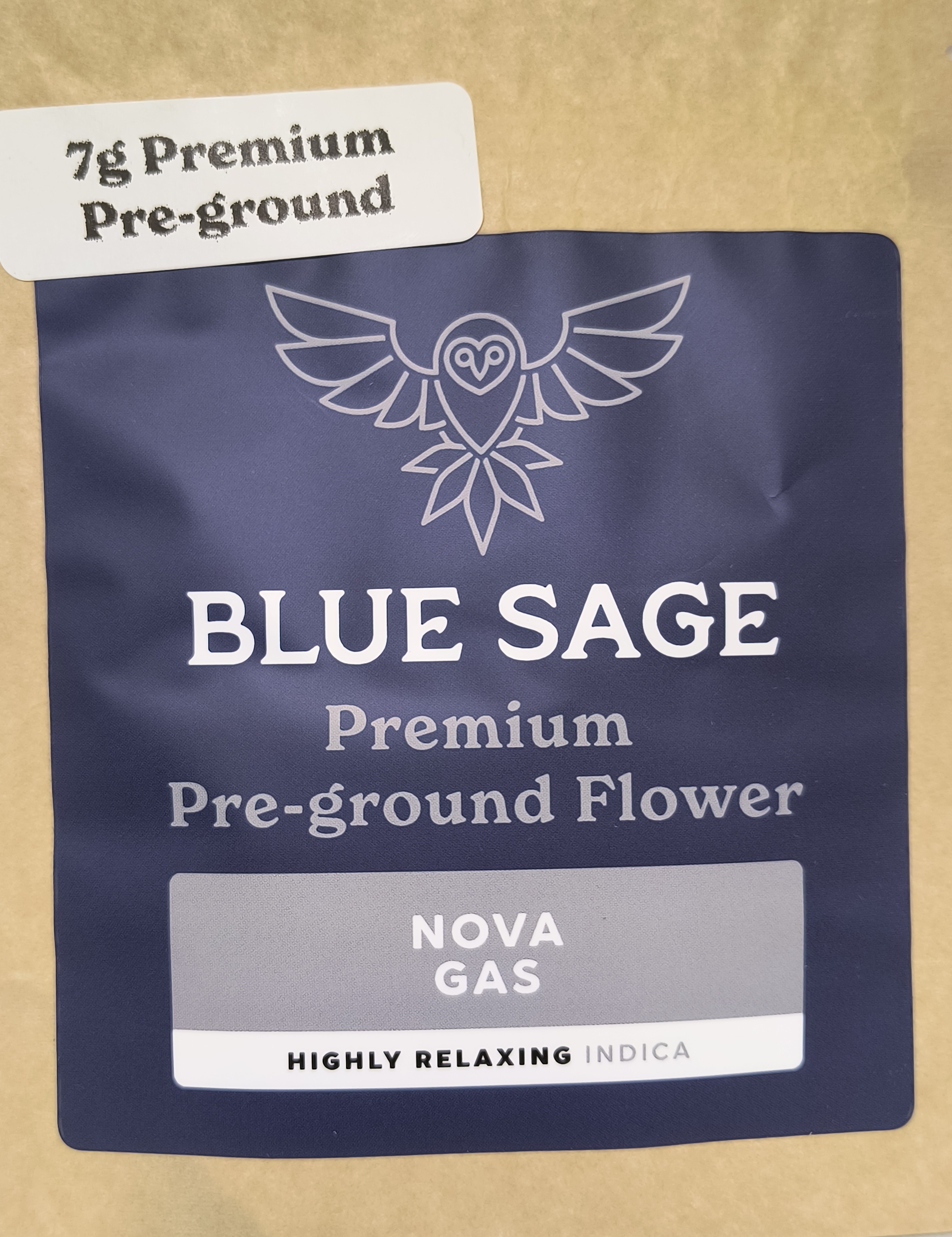 Photograph of product: Nova Gas Pre-Ground Premium Flower | Blue Sage - 7g