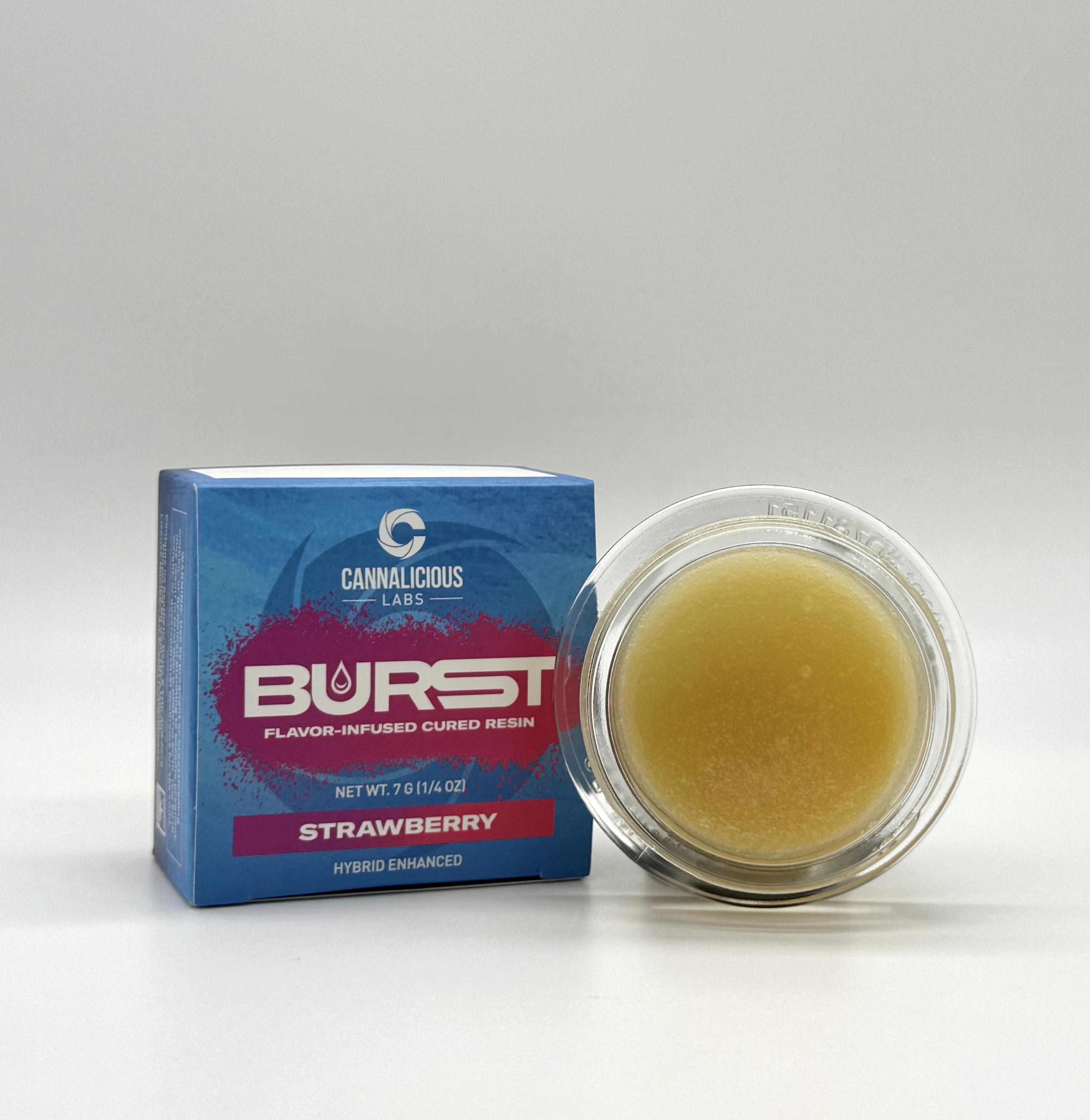 Photograph of product: Cannalicious - Cured Resin Baller Jar - Strawberry Burst