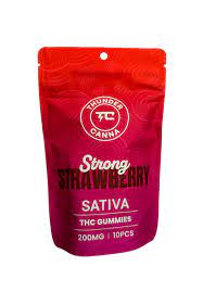 Photograph of product: Thunder Canna Strawberry Gummies 200mg