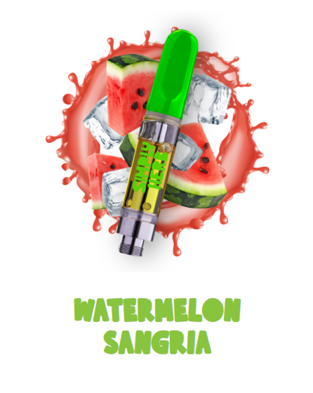 Photograph of product: Simply Herb Watermelon Sangria (H) Distillate Vape Cartridge 1g