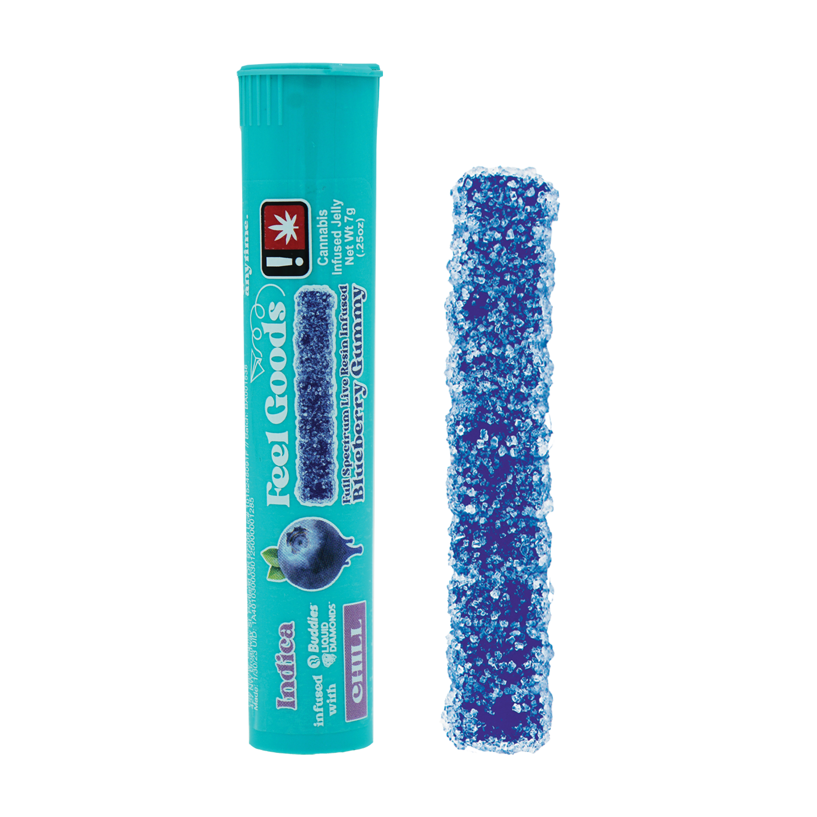Photograph of product: Feel Goods | Live Resin Infused | Gummy Straw | Blissful Oui'd | Citrus Twist |