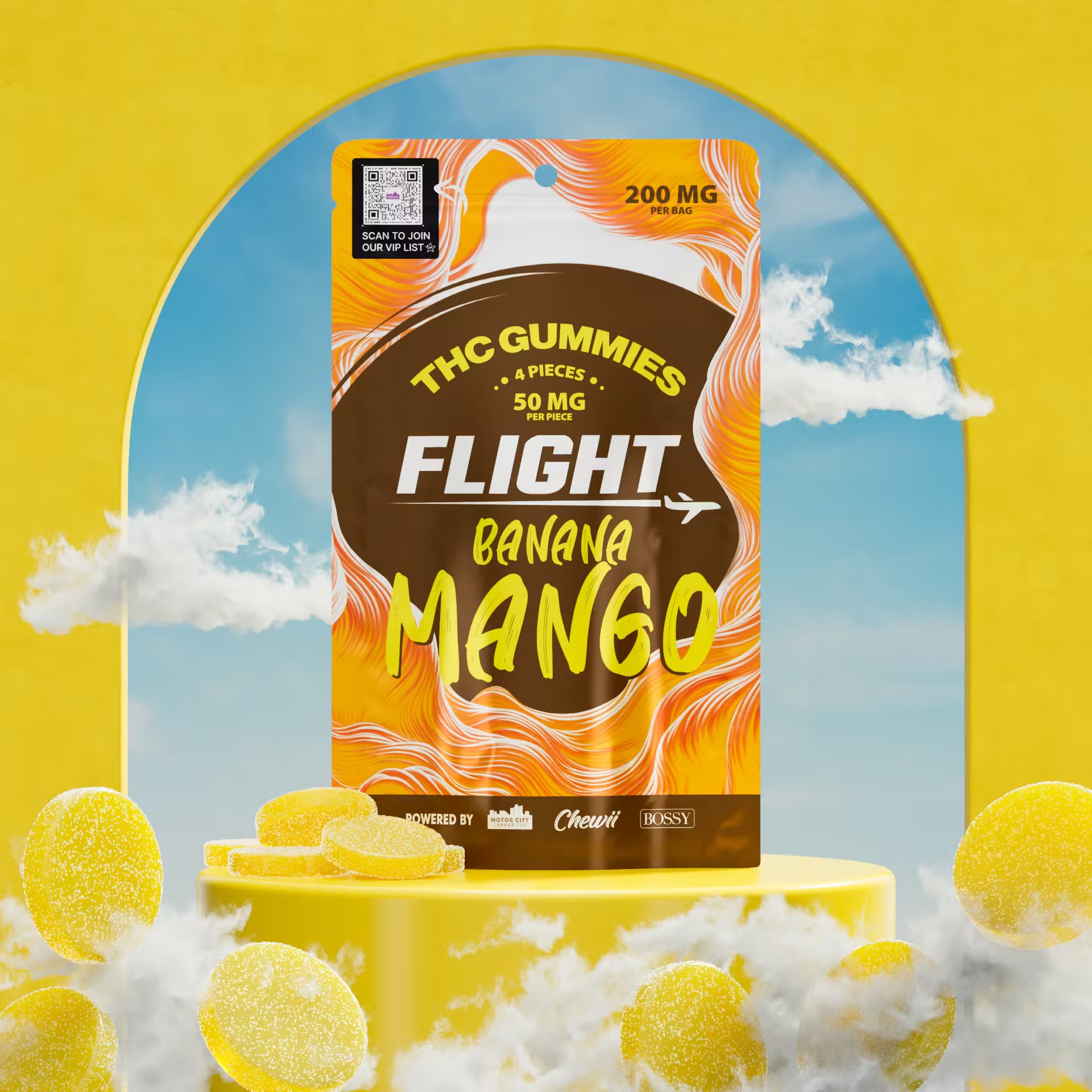 Photograph of product: Banana Mango Gummies | 200mg