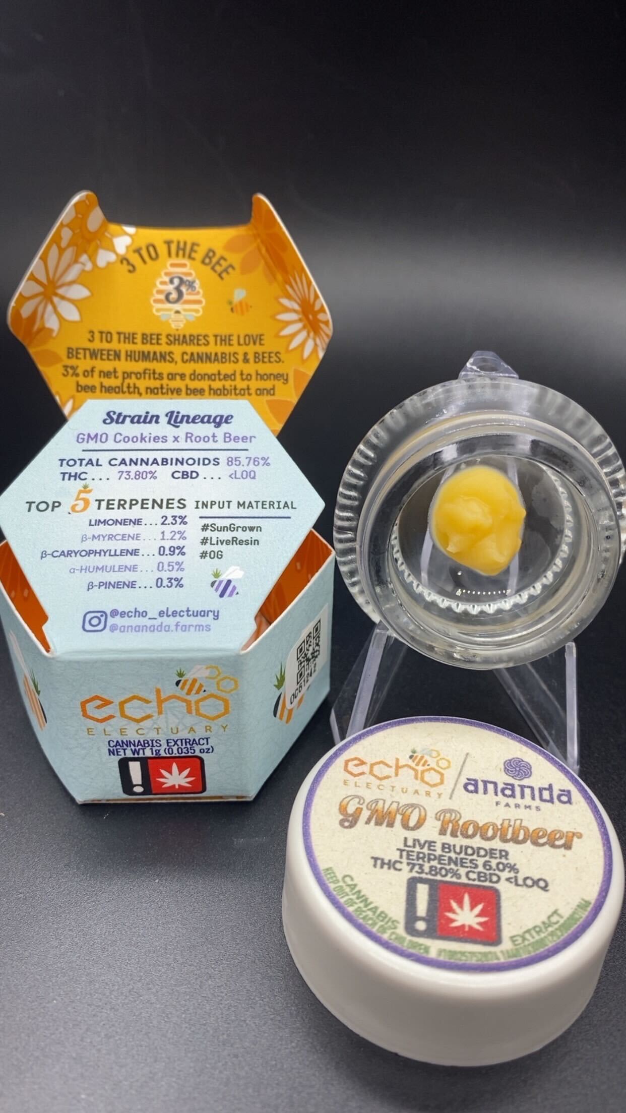 Photograph of product: Live Budder | GMO Rootbeer | 1g