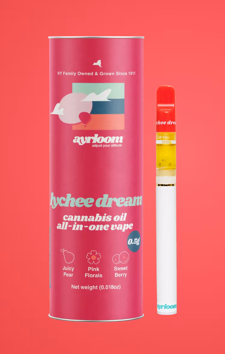 Photograph of product: Ayrloom | Lychee Dream AIO Vape, .5g