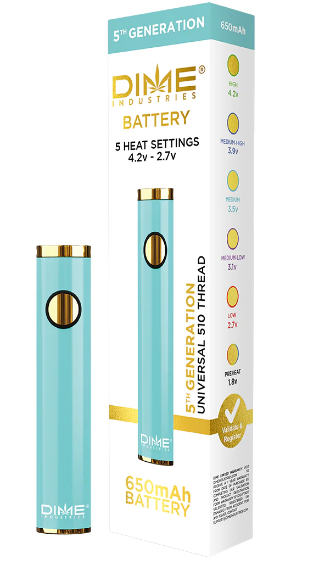 Photograph of product: Dime - 510 Battery - Blue