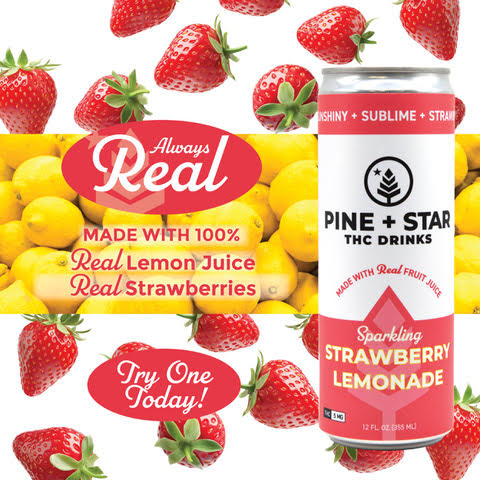 Photograph of product: Strawberry Lemonade | Infused Sparkling Seltzer 12oz 5mg