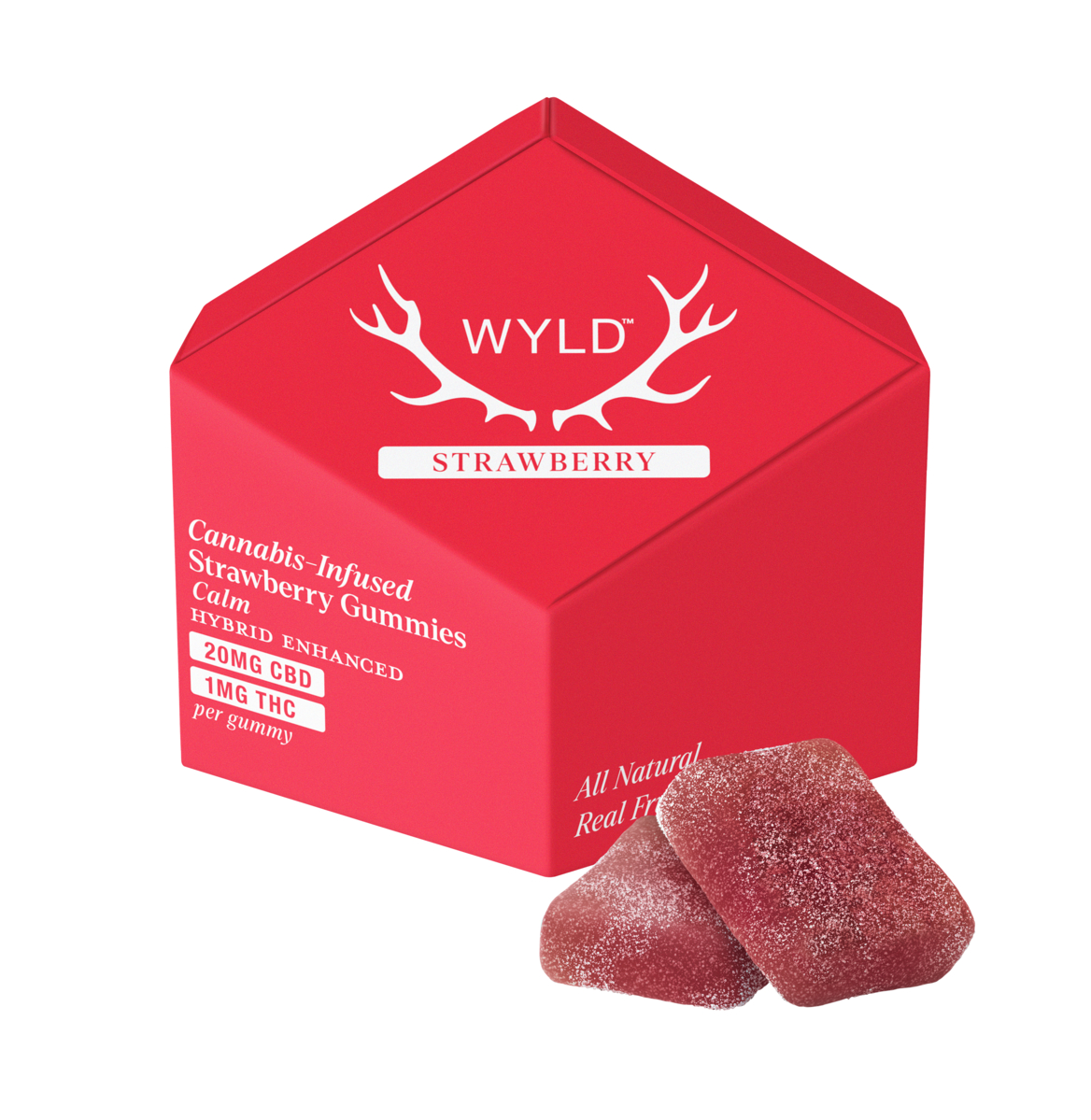 Photograph of product: Gummy | 10pk | Strawberry (20:1 CBD:TH-oui) | 100mg