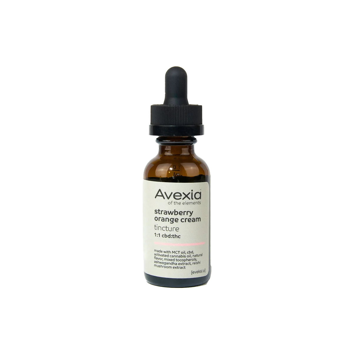 Photograph of product: Avexia 1:1 Strawberry Orange Cream Tincture