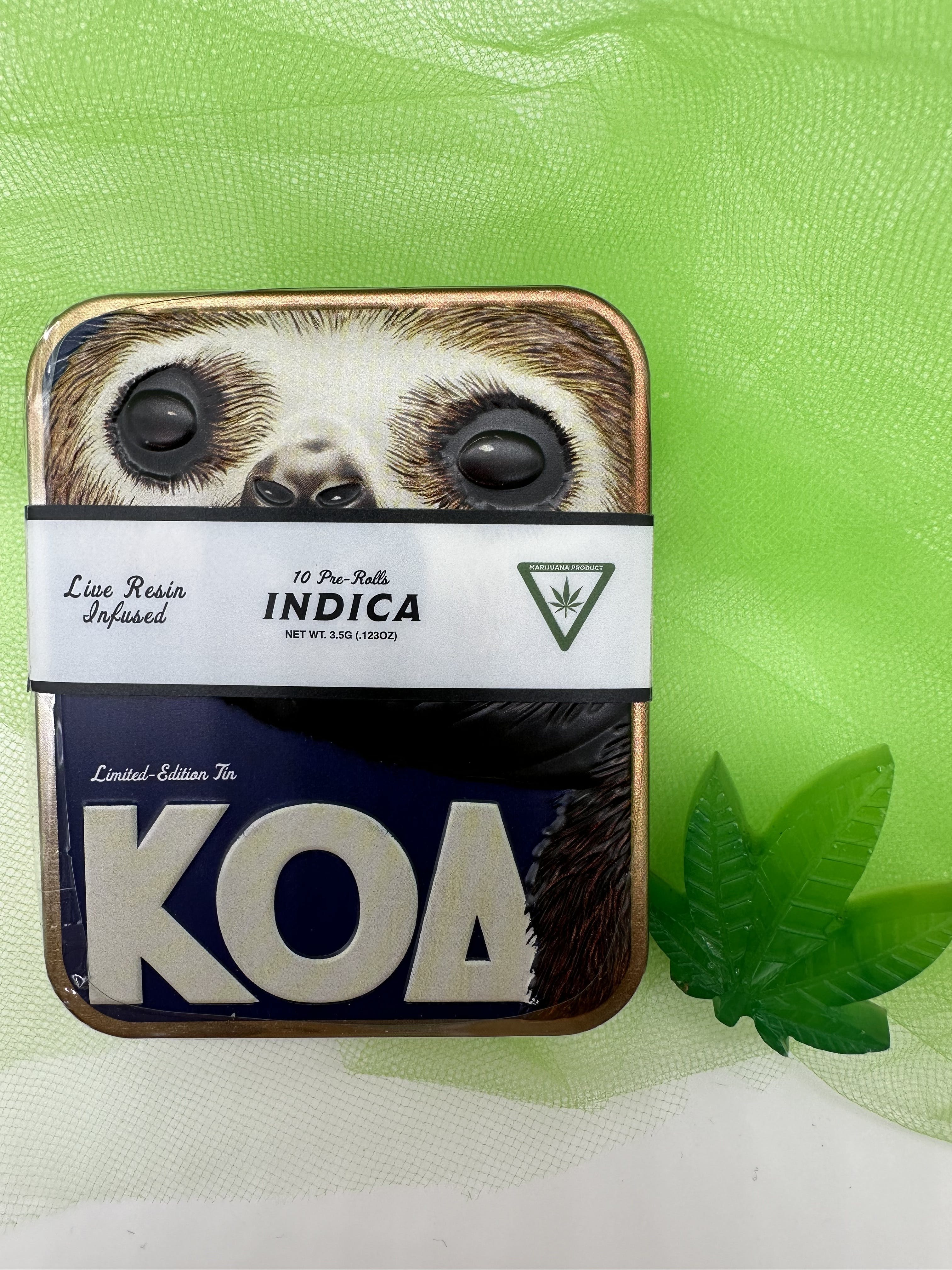 Photograph of product: Koa Live Resin Infused Pre-rolls (Oui'd) - Donnie Burger + Orange Banana - 10-packs