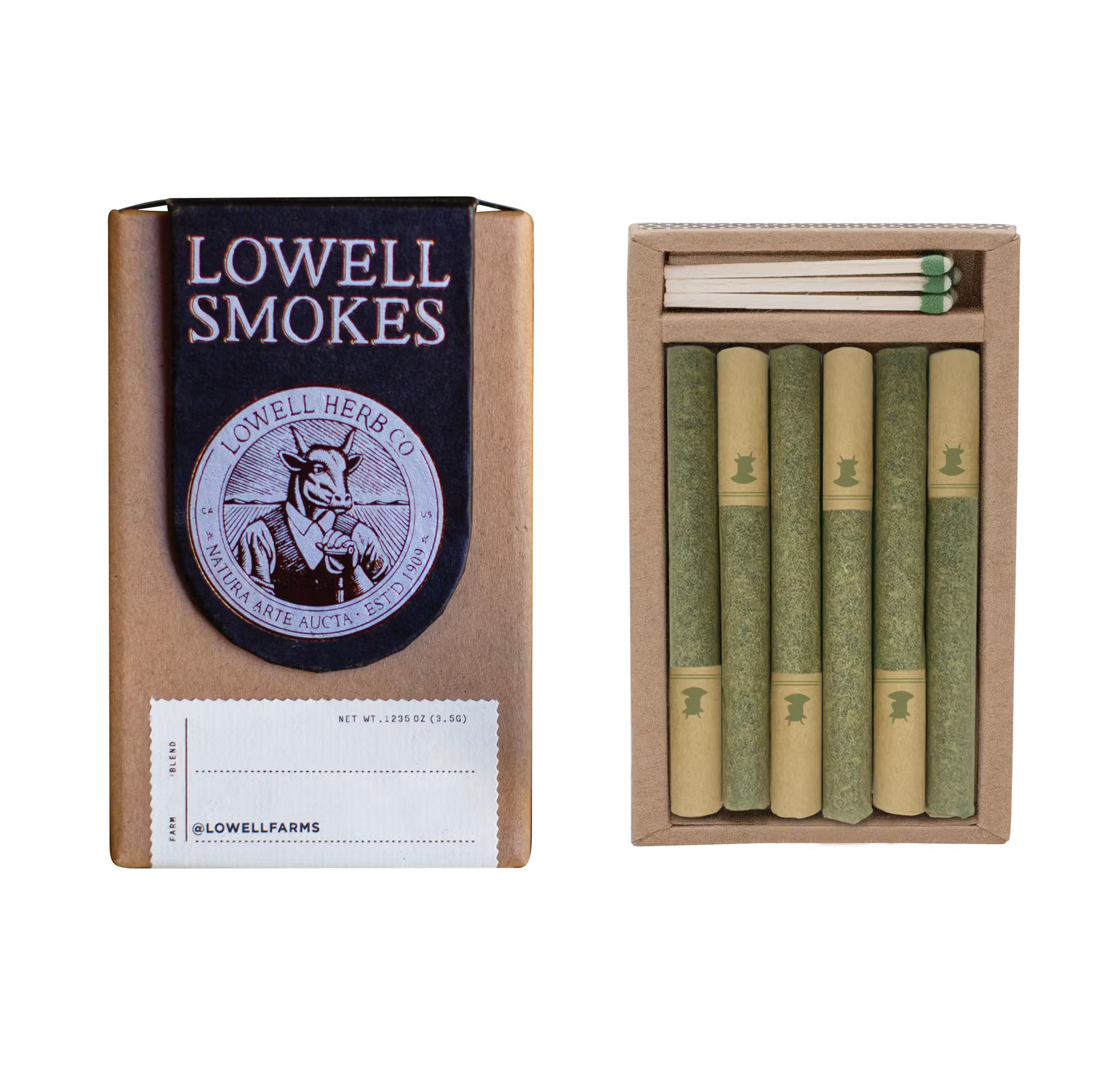 Photograph of product: Lowell Farms - The Chill Pre-Rolls 6pk 3.5g