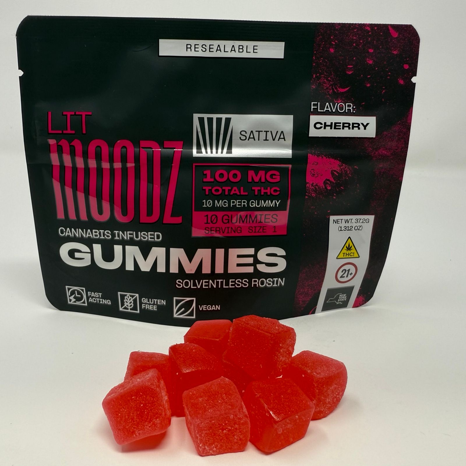 Photograph of product: Moodz | Cherry Rosin | 100mg