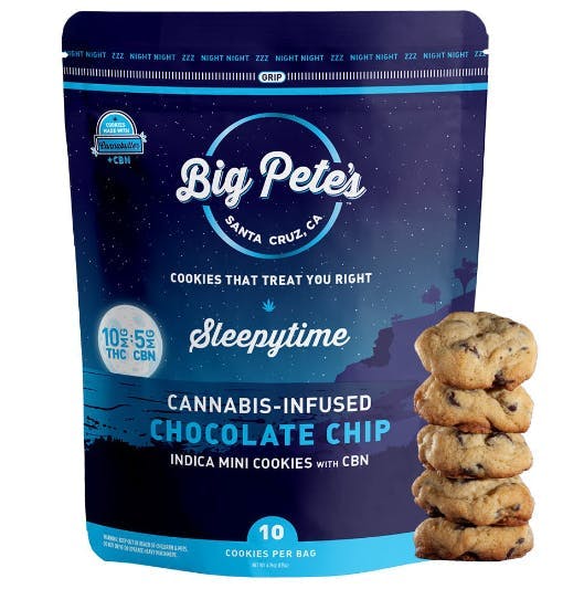 Photograph of product: Big Petes - CBN Chocolate Chip Oui'd 10-Pack (100mg)