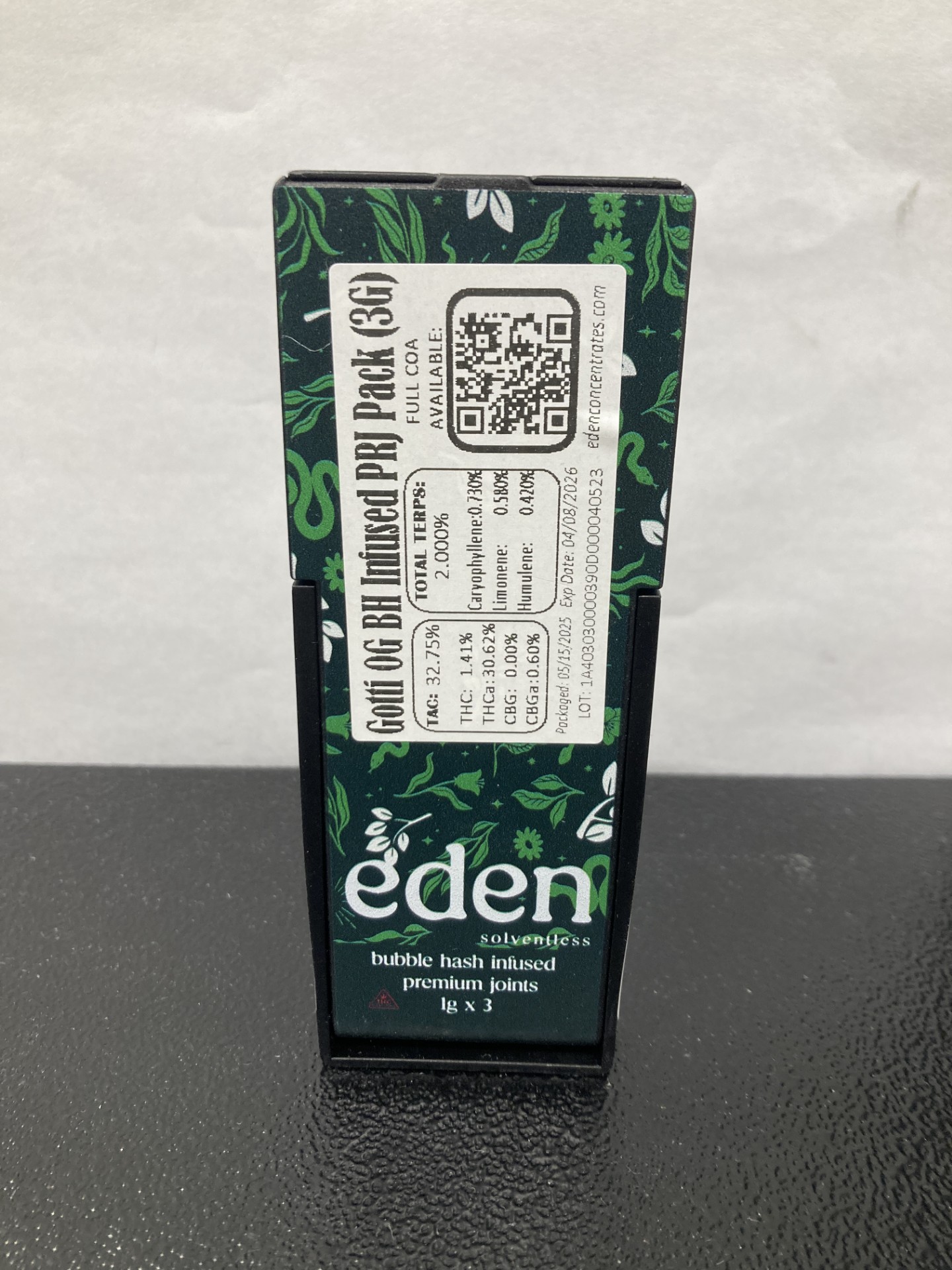 Photograph of product: Gotti OG Infused Preroll [3pk] 1g each