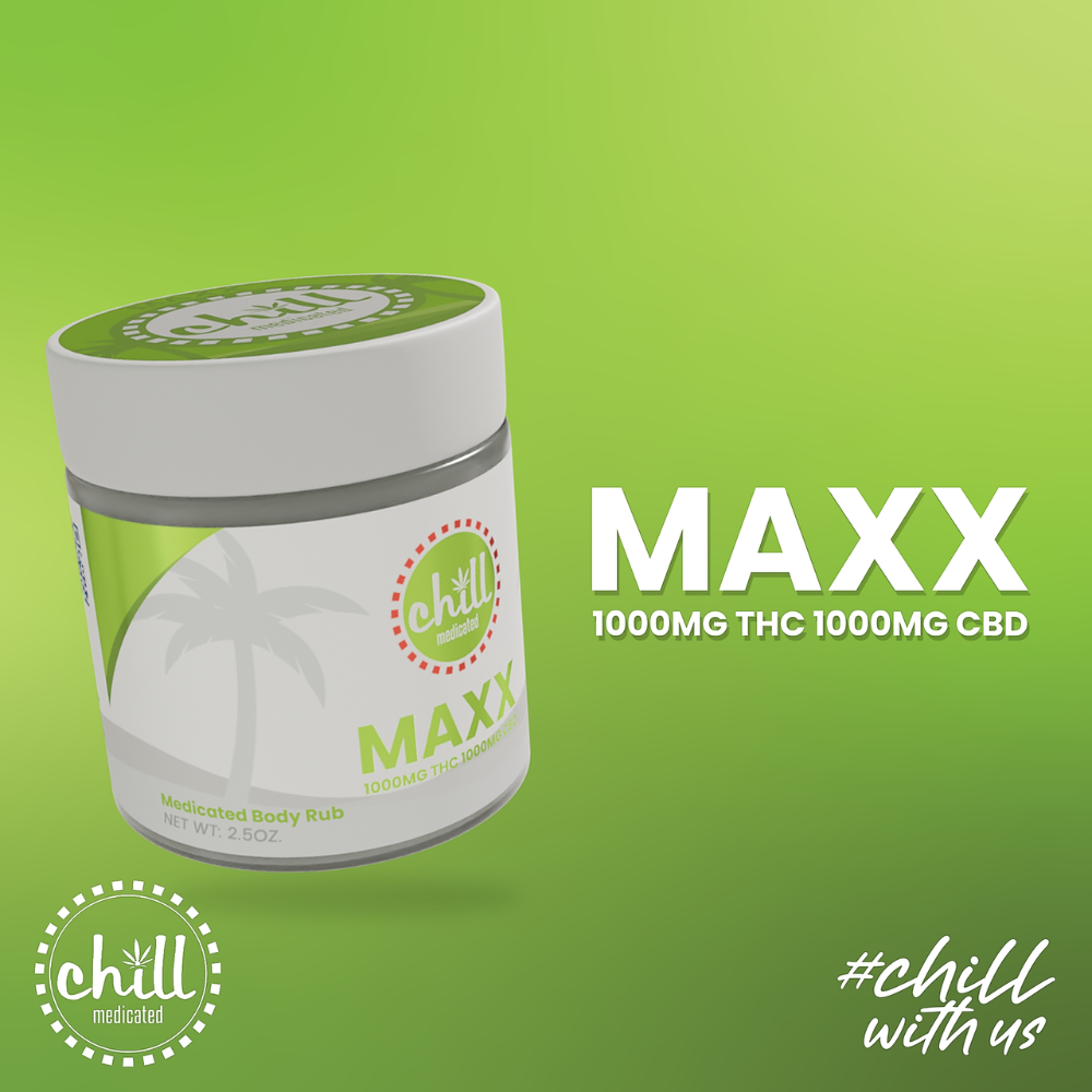 Photograph of product: Chill Medicated | MAXX Body Rub - Majestic Mint