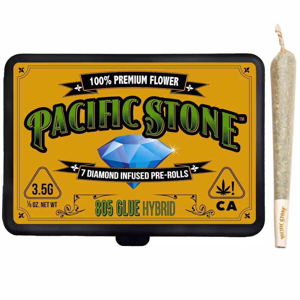Photograph of product: 805 Glue Diamond Infused Preroll (7pk)