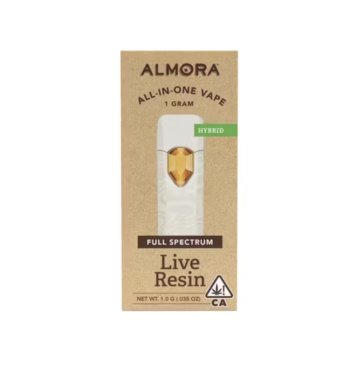Photograph of product: Almora Live Resin AIO 1g - Georgia Pie (H)