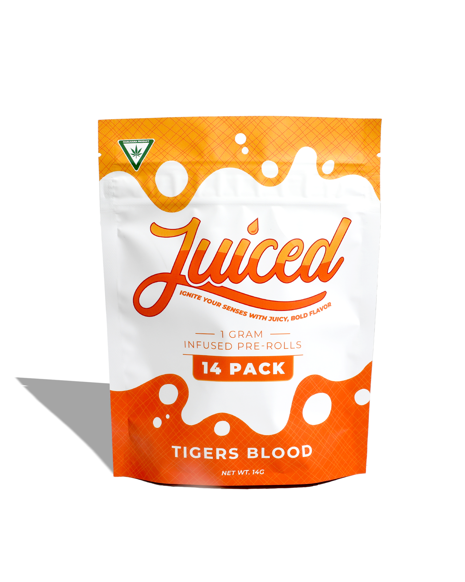 Photograph of Product: Tigers Blood Infused Preroll 14-pack