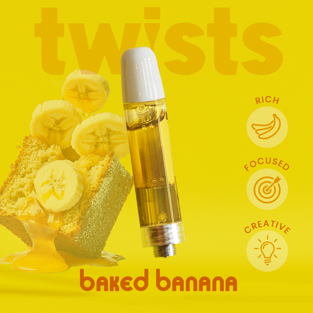Photograph of product: Baked Banana Twist Distillate Cart. by Oil by Craft