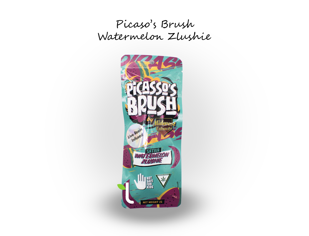 Photograph of product: Picasso's | Watermelon Zlushie | 2g Live Resin Brush