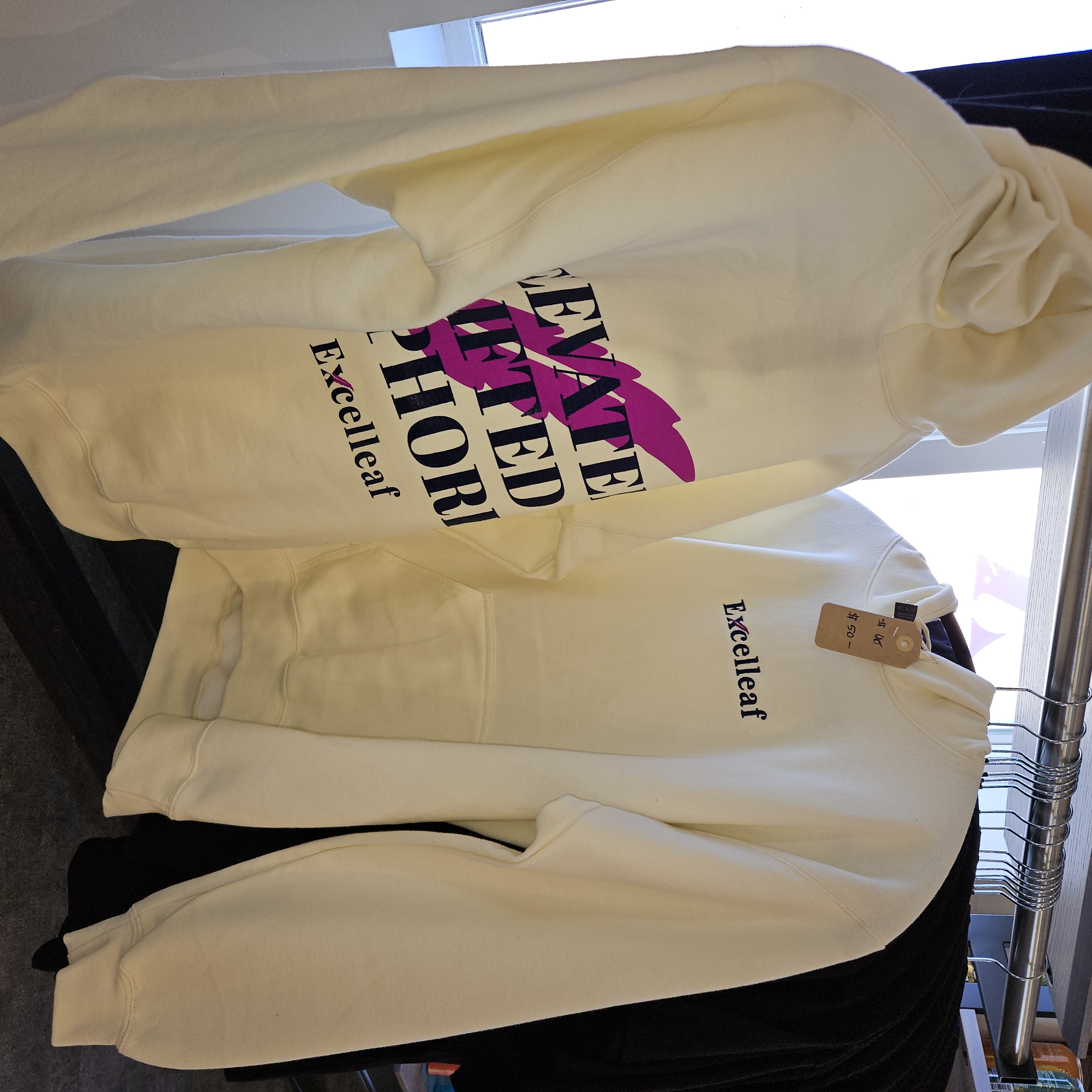 Photograph of product: Excelleaf Hoodie ( Cream )