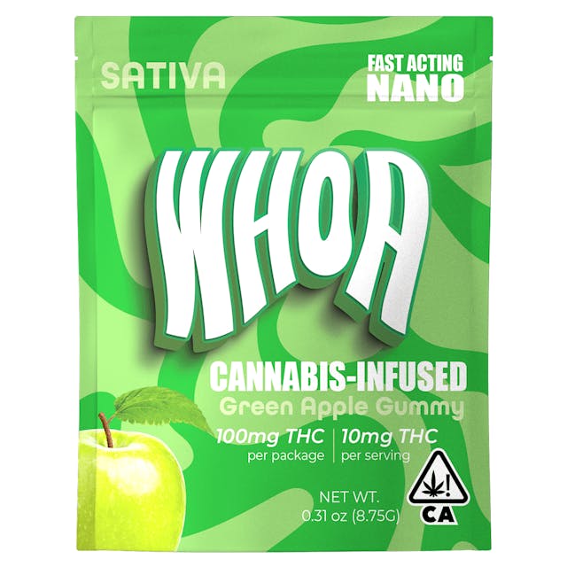 Photograph of product: Green Apple 100mg Gummy **B2G1 EVERYDAY** - Green Apple