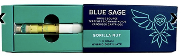 Photograph of product: Gorilla Nut Distillate Vape Cartridge