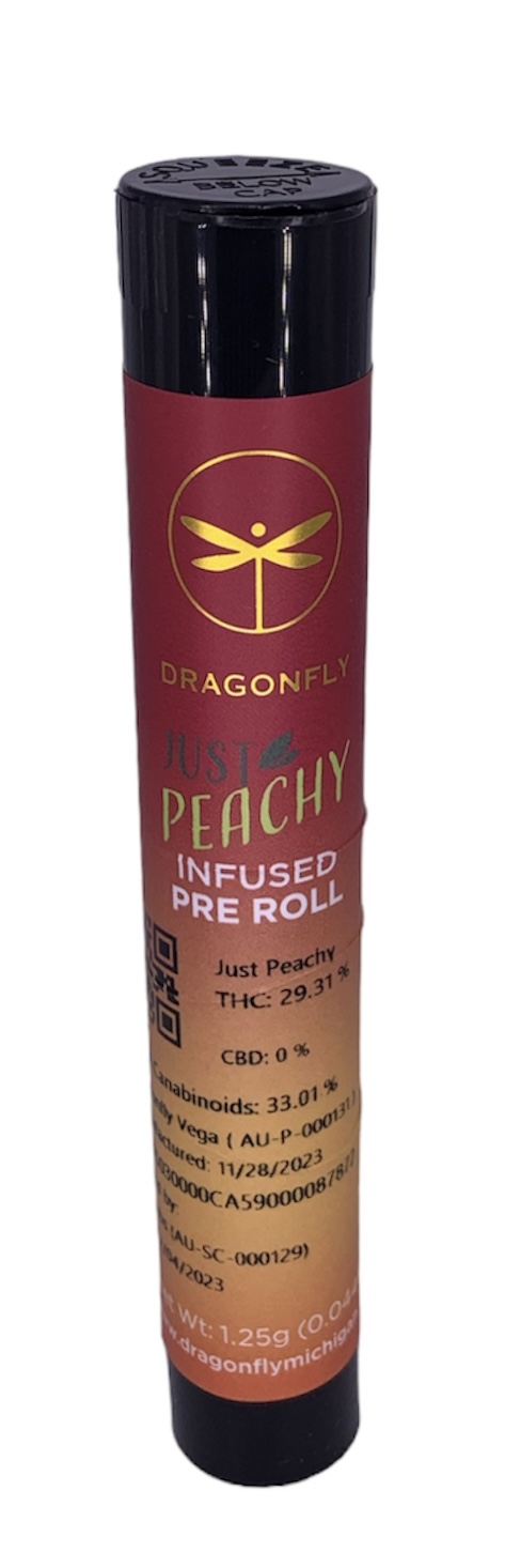 Photograph of product: Just Peachy Infused Pre Roll