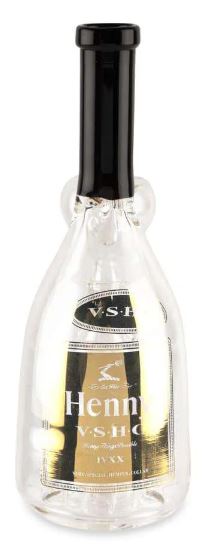 Photograph of product: Custom Glass Water Pipe - 7" - Henny