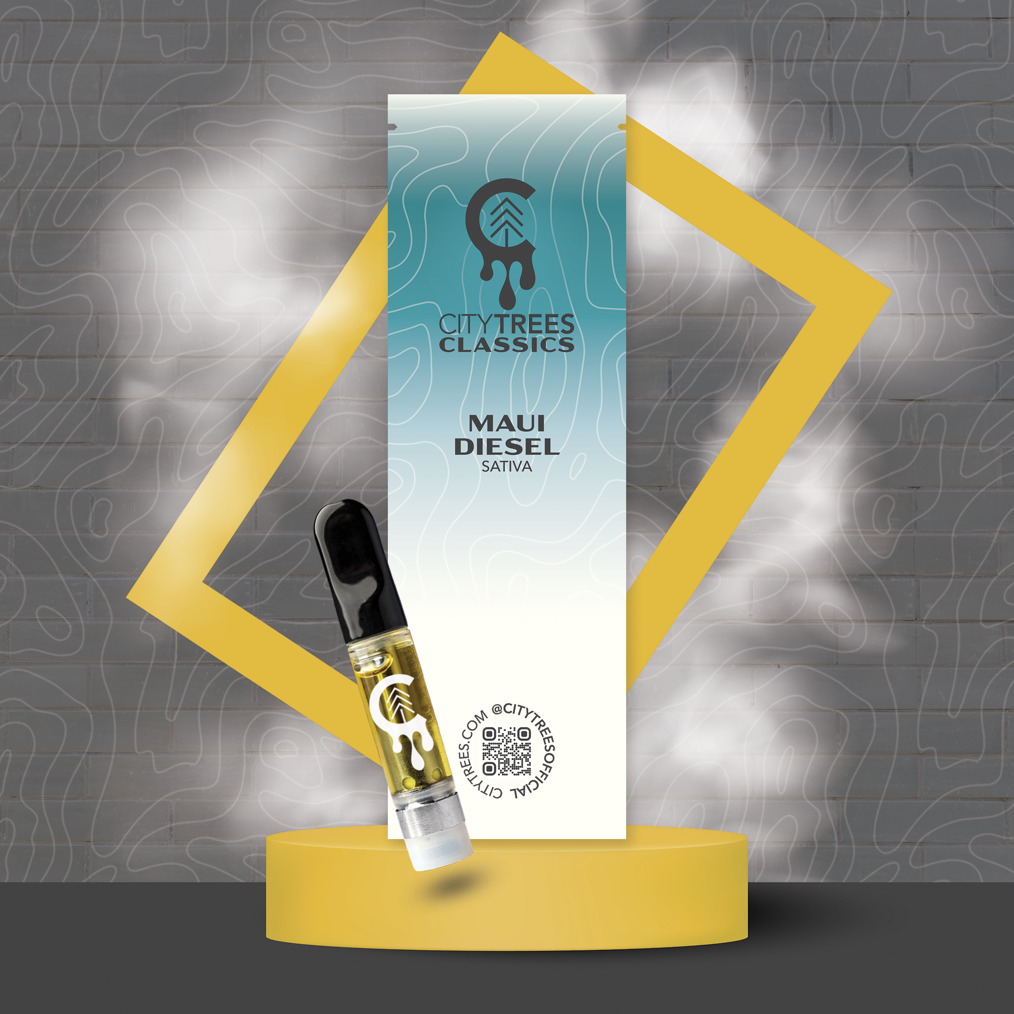 Photograph of product: City Trees | Cartridge | Maui Diesel | .85g