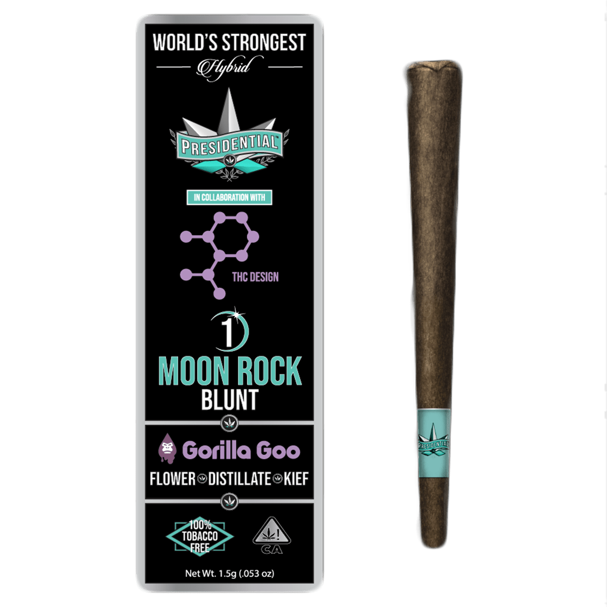 Photograph of product: Presidential x TH-oui Design - Gorilla Goo (Hybrid) Moon Rock Blunt