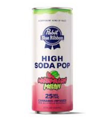 Photograph of product: Pabst High Soda 25mg Watermelon Melon