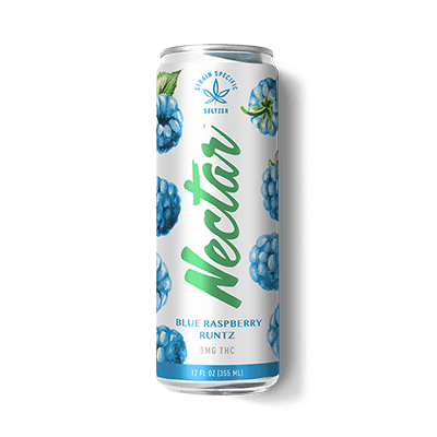 Photograph of product: Blue Raspberry Runtz Seltzer 5mg 12oz