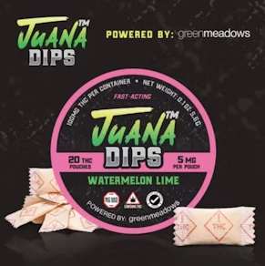 Photograph of product: JUANA DIPS - Watermelon Lime Pouches - 20pk (5mg/100mg)
