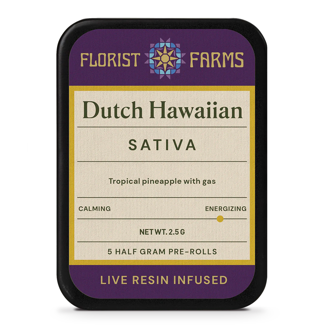 Photograph of Product: Florist Farms | Dutch Hawaiian | 5PK Prerolls
