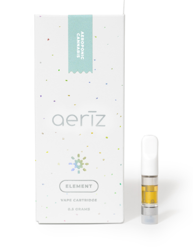 Photograph of product: AERIZ - ELEMENT - CART DISTILLATE - 0.5G - 8" BAGEL - HYBRID