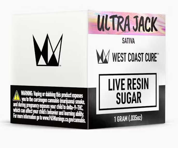 Photograph of product: West Coast Cure Ultra Jack Sativa Live Resin Sugar 1g