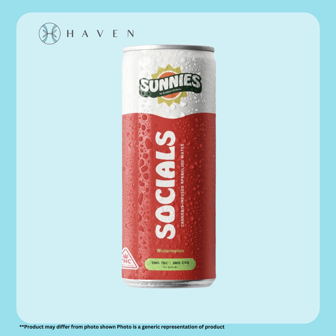 Photograph of product: 10mg Watermelon Sunnies Social (Infused Sparkling Water) | Sunmed