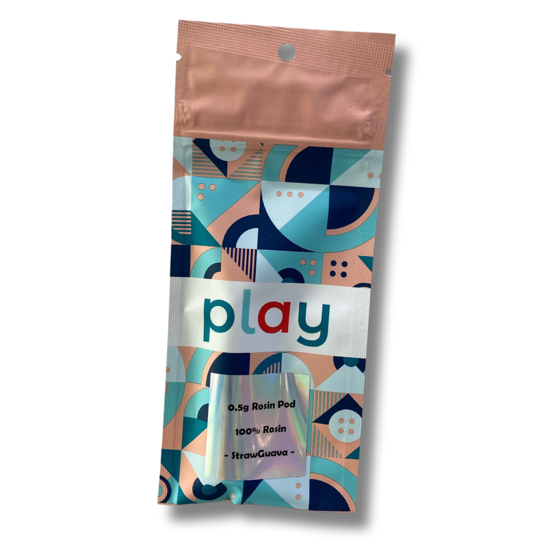 Photograph of product: Play .5G Live Rosin Pod StrawGuava