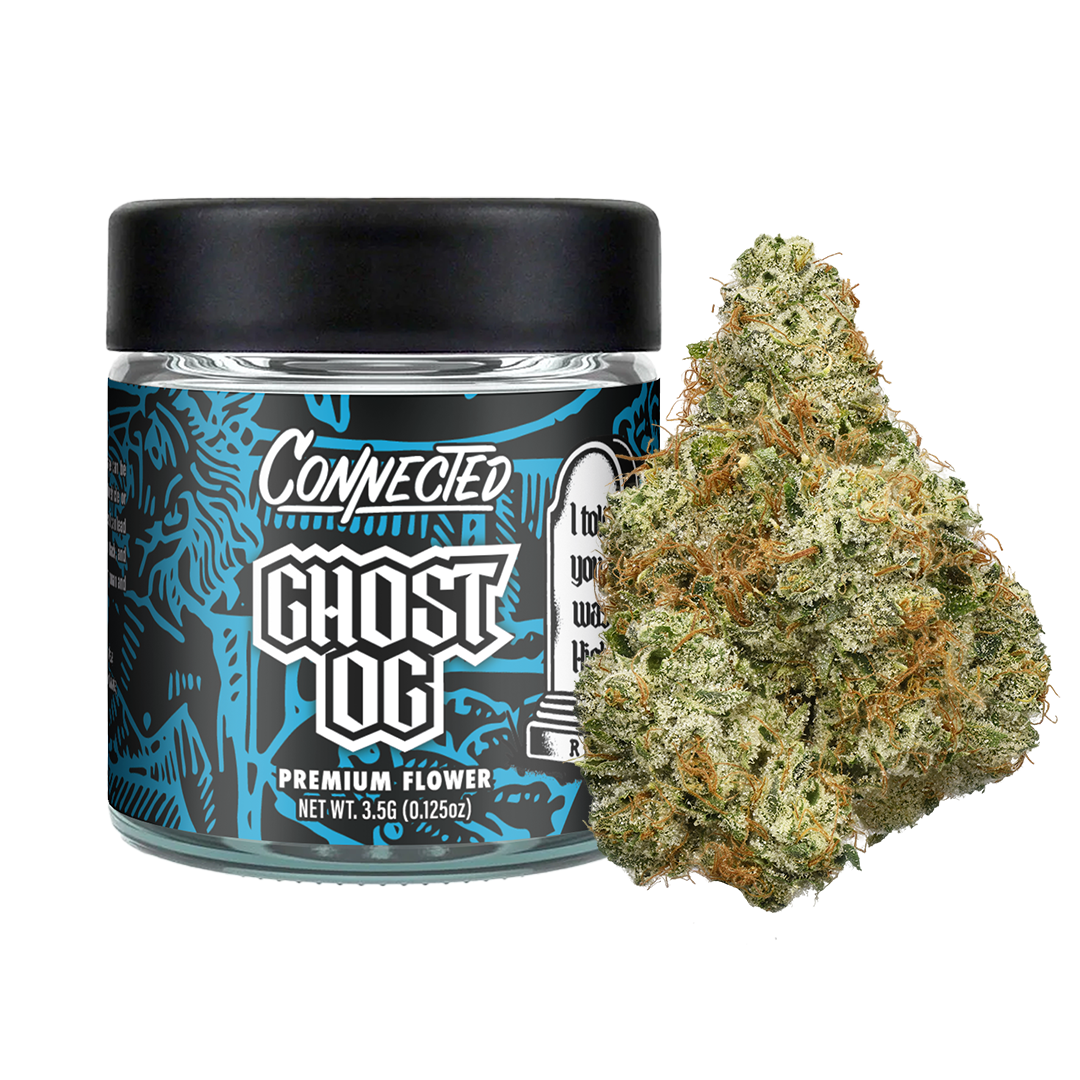 Photograph of product: Connected Flower - Ghost OG 3.5 g