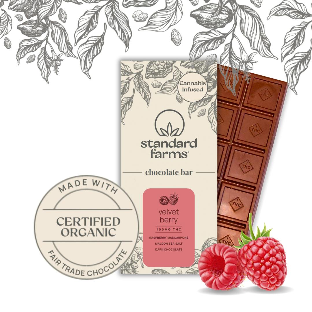Photograph of Product: Dark Chocolate Velvet Berry Bar (H) [10pcs] - 