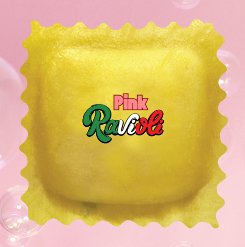 Photograph of product: Pink Ravioli Flower 3.5g