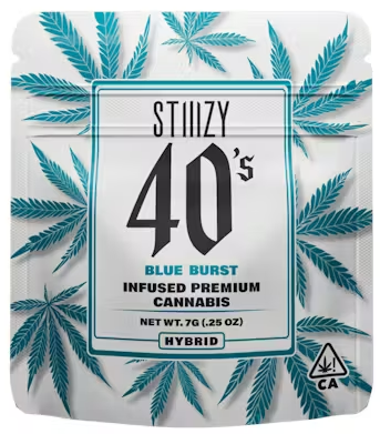 Photograph of product: STIIIZY Blue Burst Infused 40's - 7g