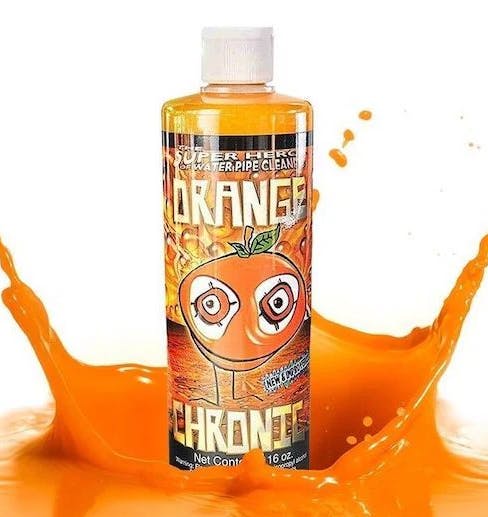 Photograph of product: 12oz. Orange Chronic Glass Cleaner (For Water Pipes and Bongs) - 