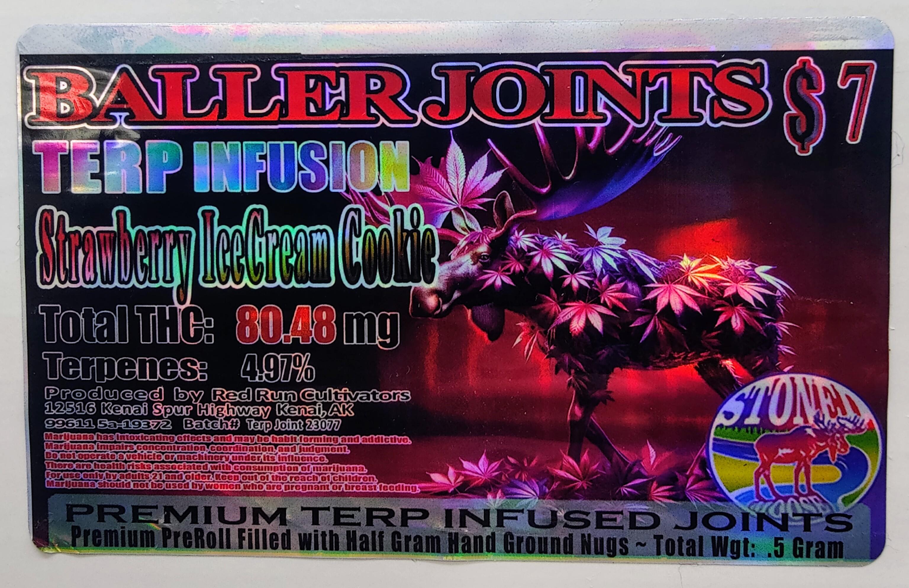 Photograph of product: Strawberry Ice Cream Cookies Terp Pre Roll