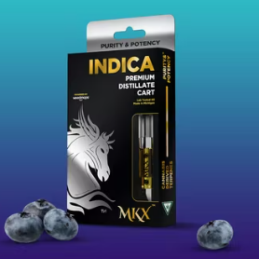 Photograph of product: MKX - 1g Cart - Blueberry Afgoo Oui'd
