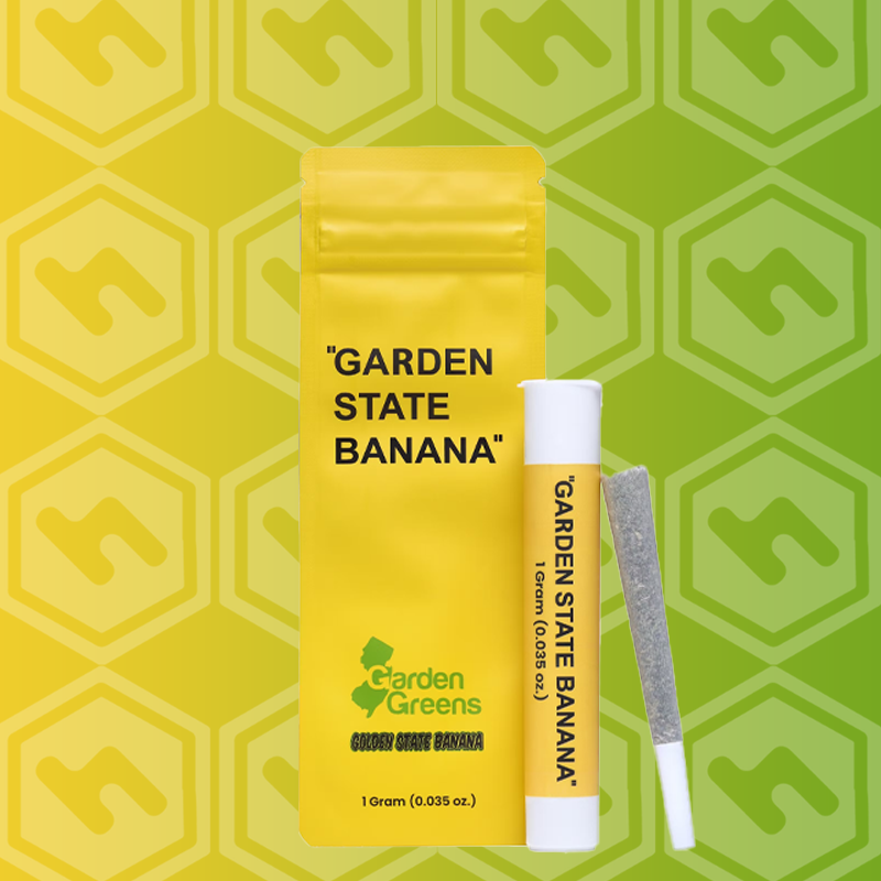 Photograph of product: Garden State Banana | Banana Mochi | Pre-Roll | 1g