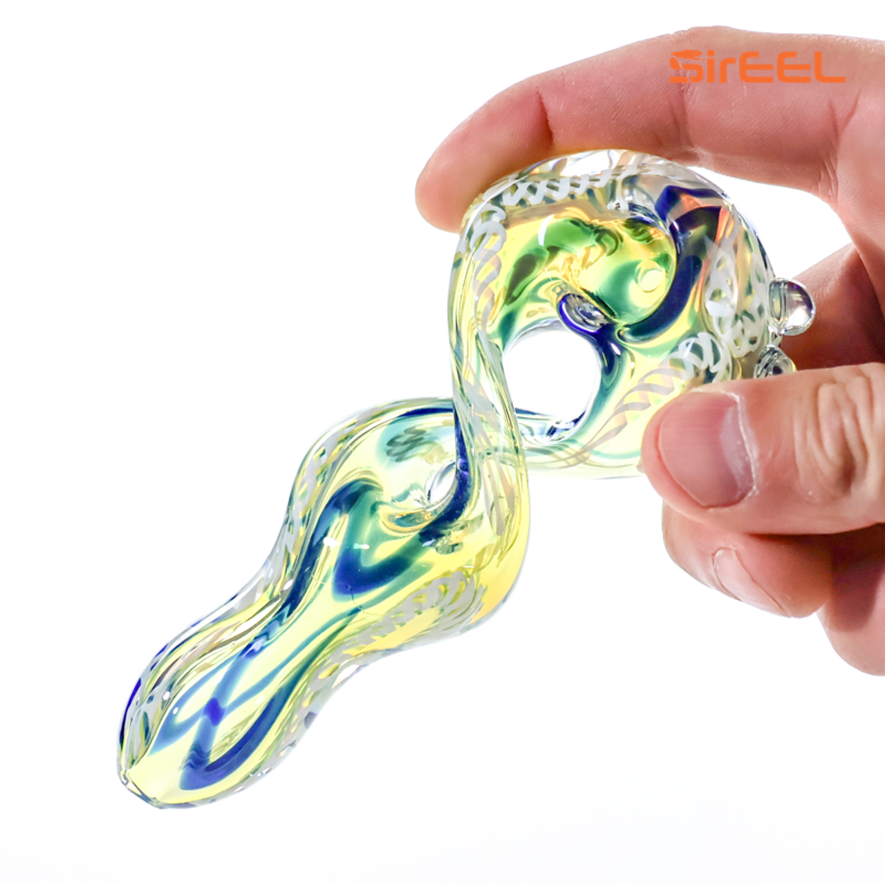 Photograph of product: SirEEL 5" Helix Shaped Latticinio Pipe